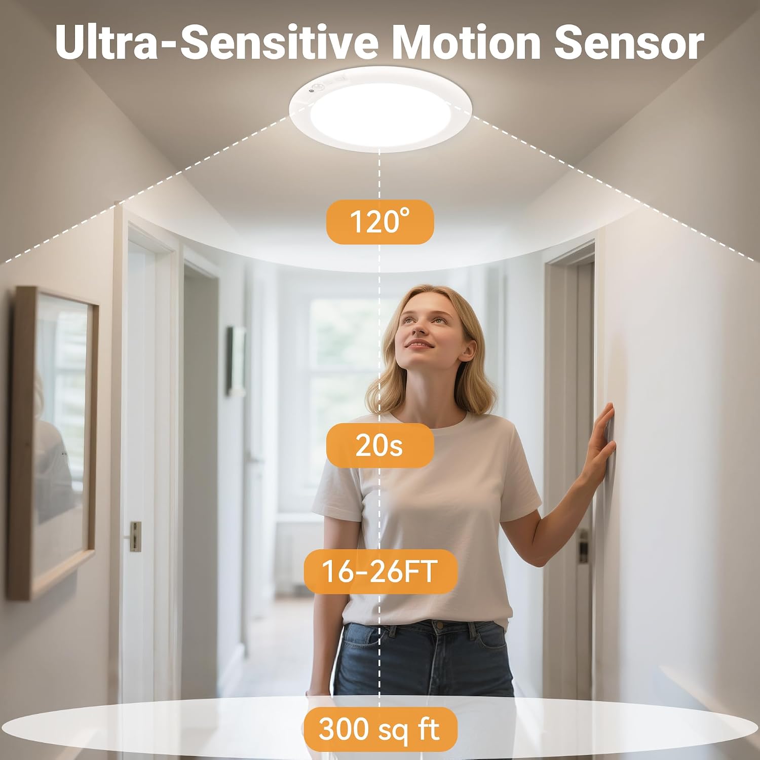 Detalle 2 de Wireless Closet Lights Motion Sensor 1-Pack 🔆