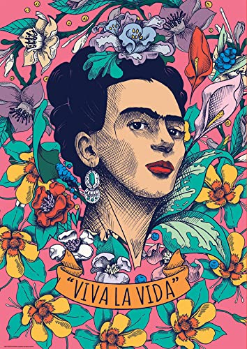 Thumbnail 1 de Educa Puzzle 500 Piezas Viva la Vida de Frida Kahlo 🎨 Incluye Pegamento