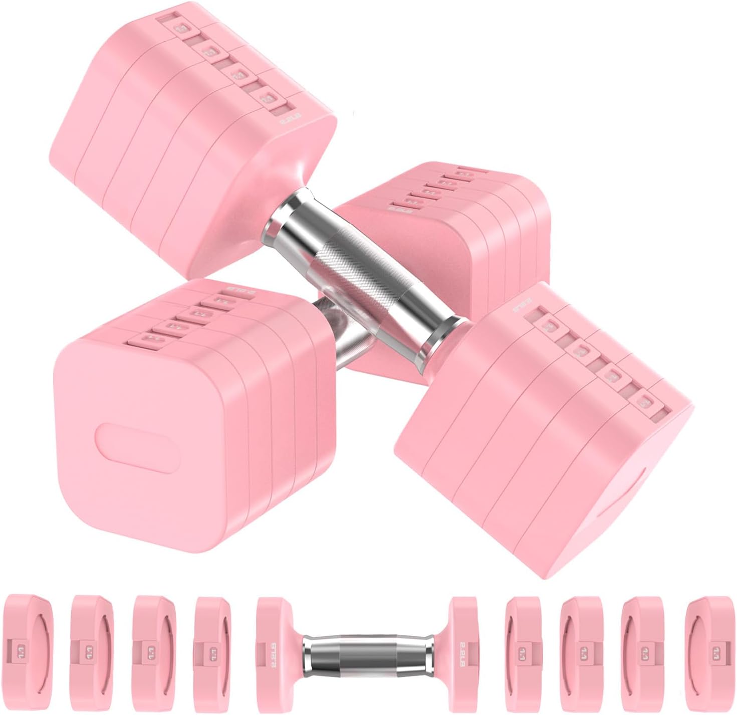 Thumbnail 6 de Hezeyferg Adjustable Dumbbells 22 lbs