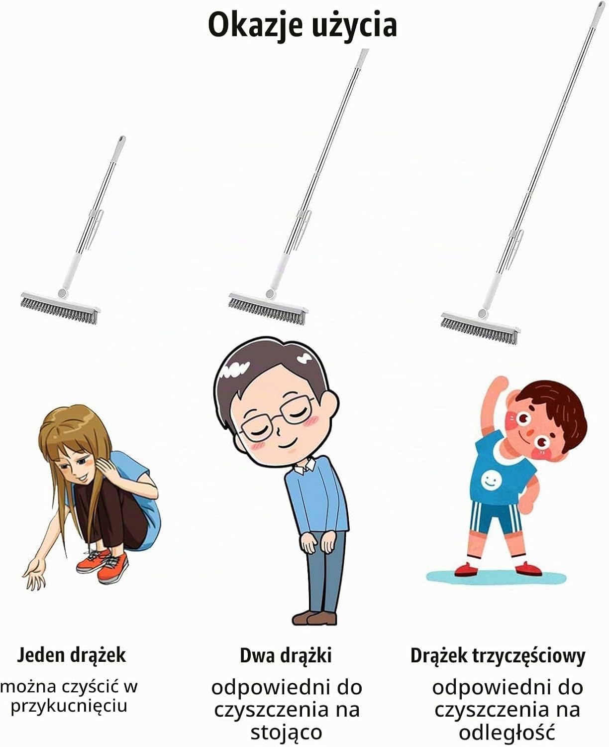 Thumbnail 6 de WANGDEFU WDF-TD1001-3-DE – szczotka do podłóg 3 w 1, teleskopowa 145 cm