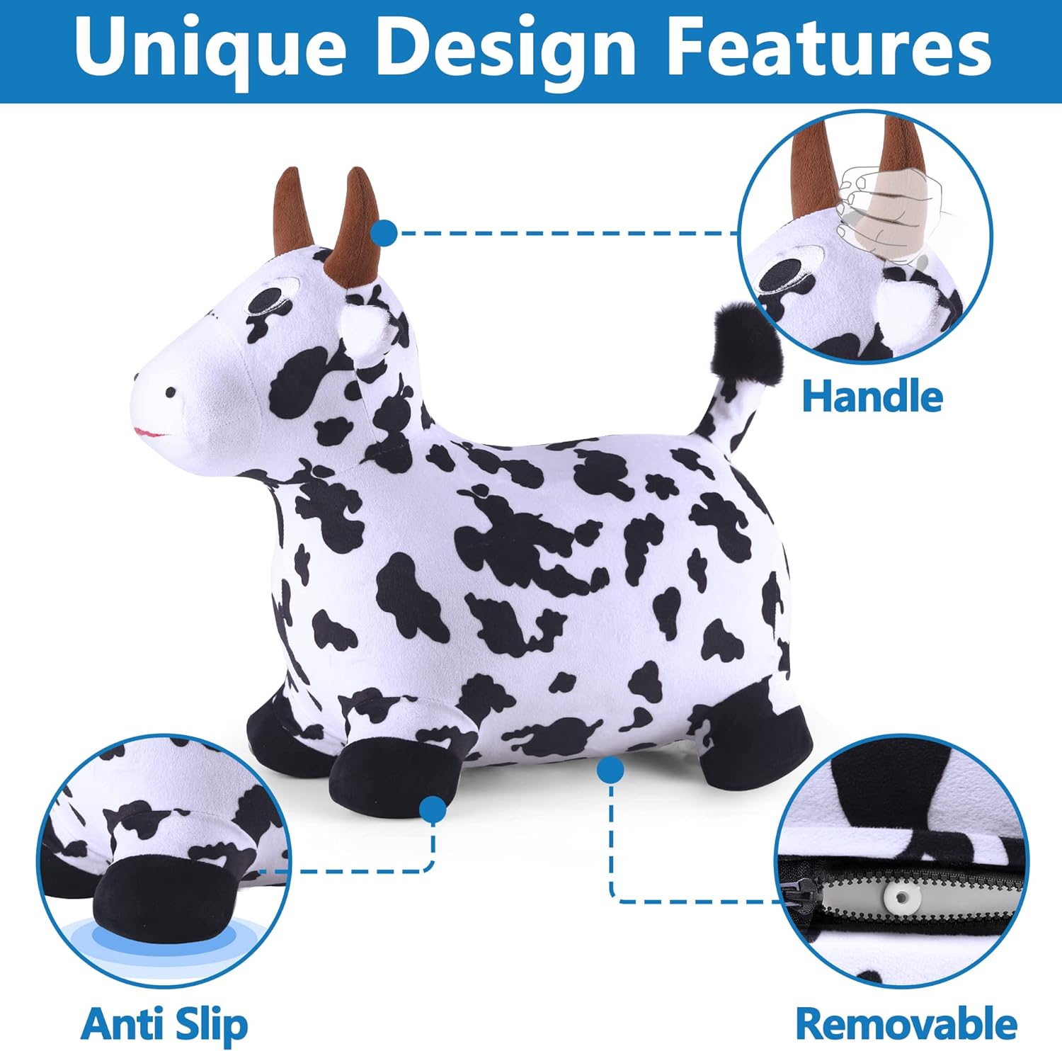 Thumbnail 2 de iPlay iLearn Bouncy Pals Cow 18M