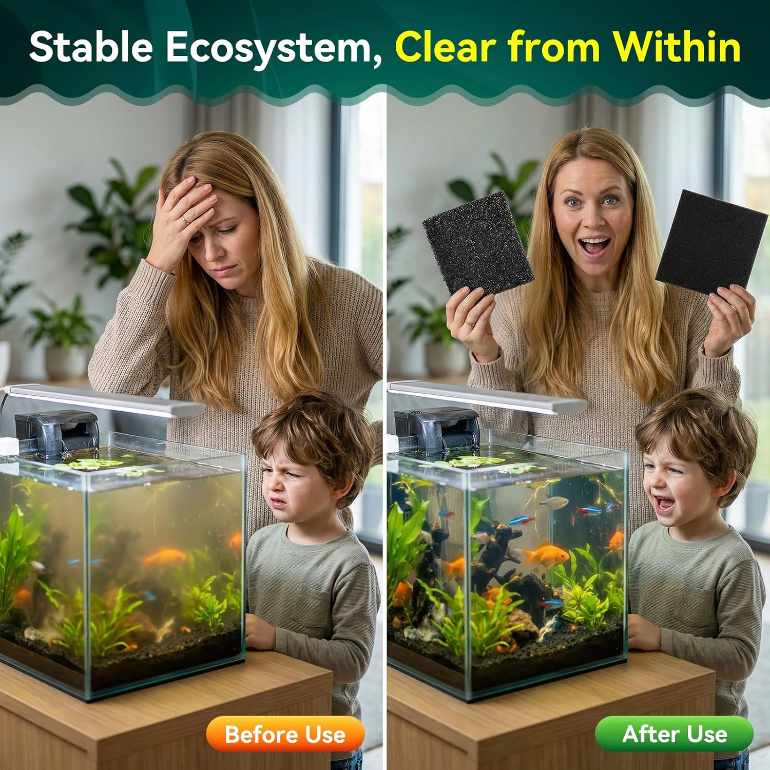 Thumbnail 2 de Aquarium Filter Sponge Pad 50 PPI