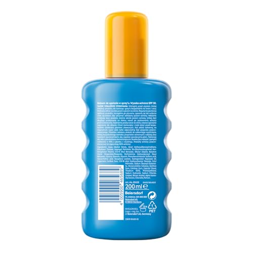 Detalle de NIVEA SUN Spray Solaire Double Action Protect & Bronze SPF 50, 200 ml