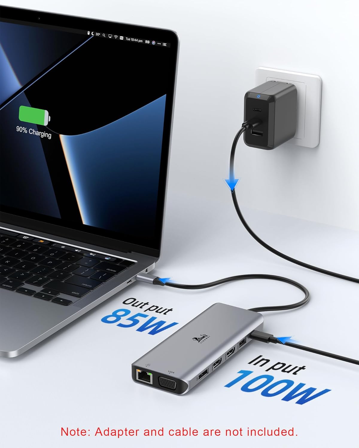 Thumbnail 4 de LIONWEI USB‑C Dock 13‑in‑1 3 Monitore