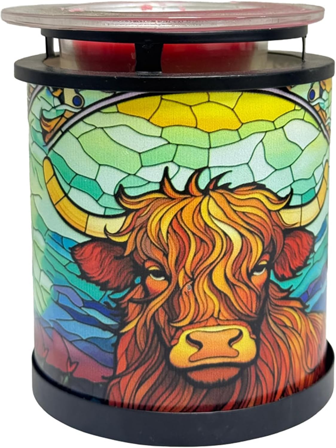 Cello Cello Tealight Wax Warmer – Highland Cow Design scented oil candle warmer