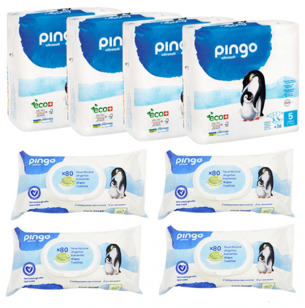 Detalle de Pingo Pack Pañales Talla 5 4x36 uds pack pañales