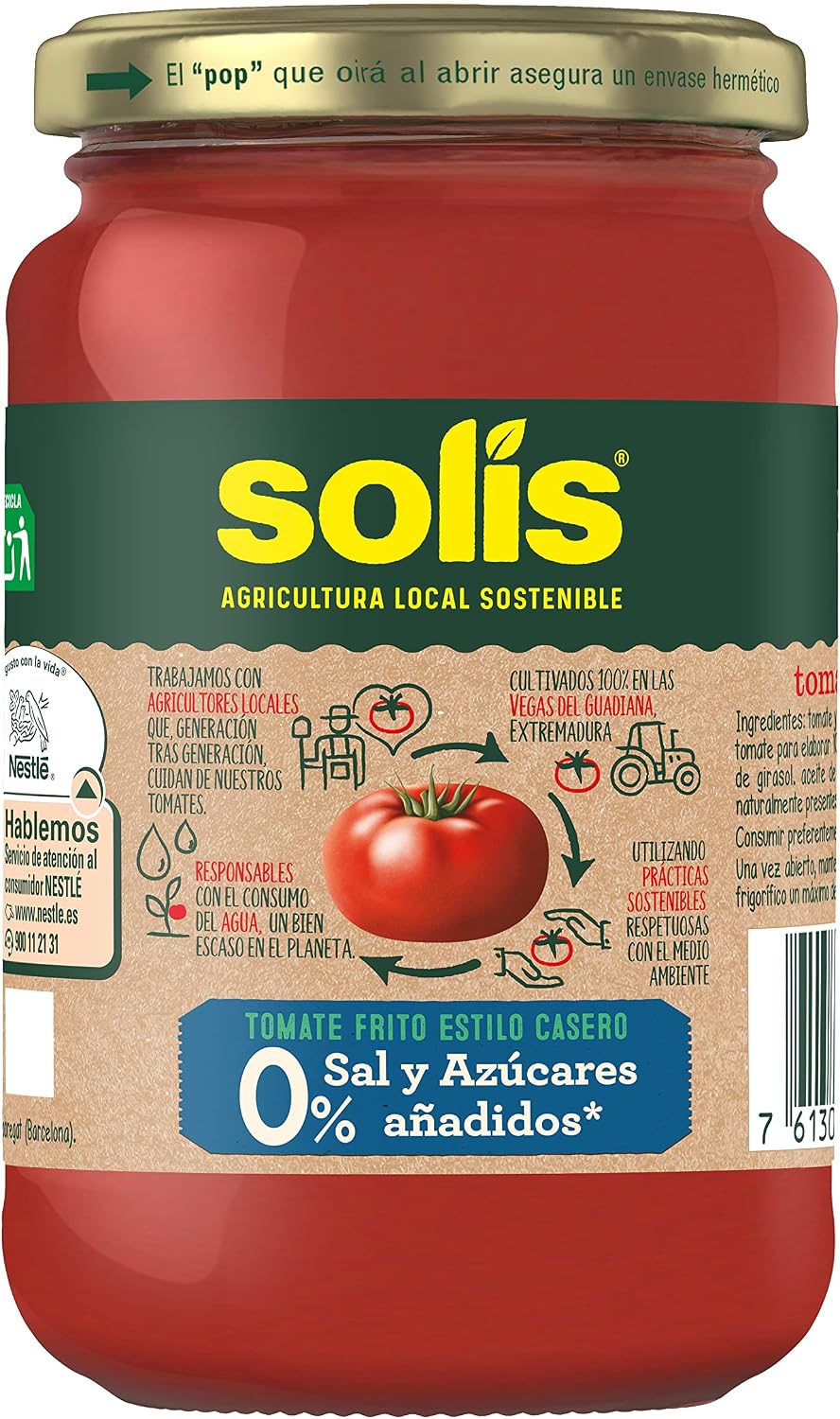Thumbnail 3 de SOLIS Tomate Frito Estilo Casero 0% Sal y Azúcares Añadidos 🍅