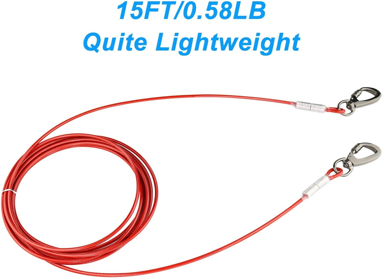Thumbnail 4 de Dog Tie Out Cable 20ft reflective lead 🐕