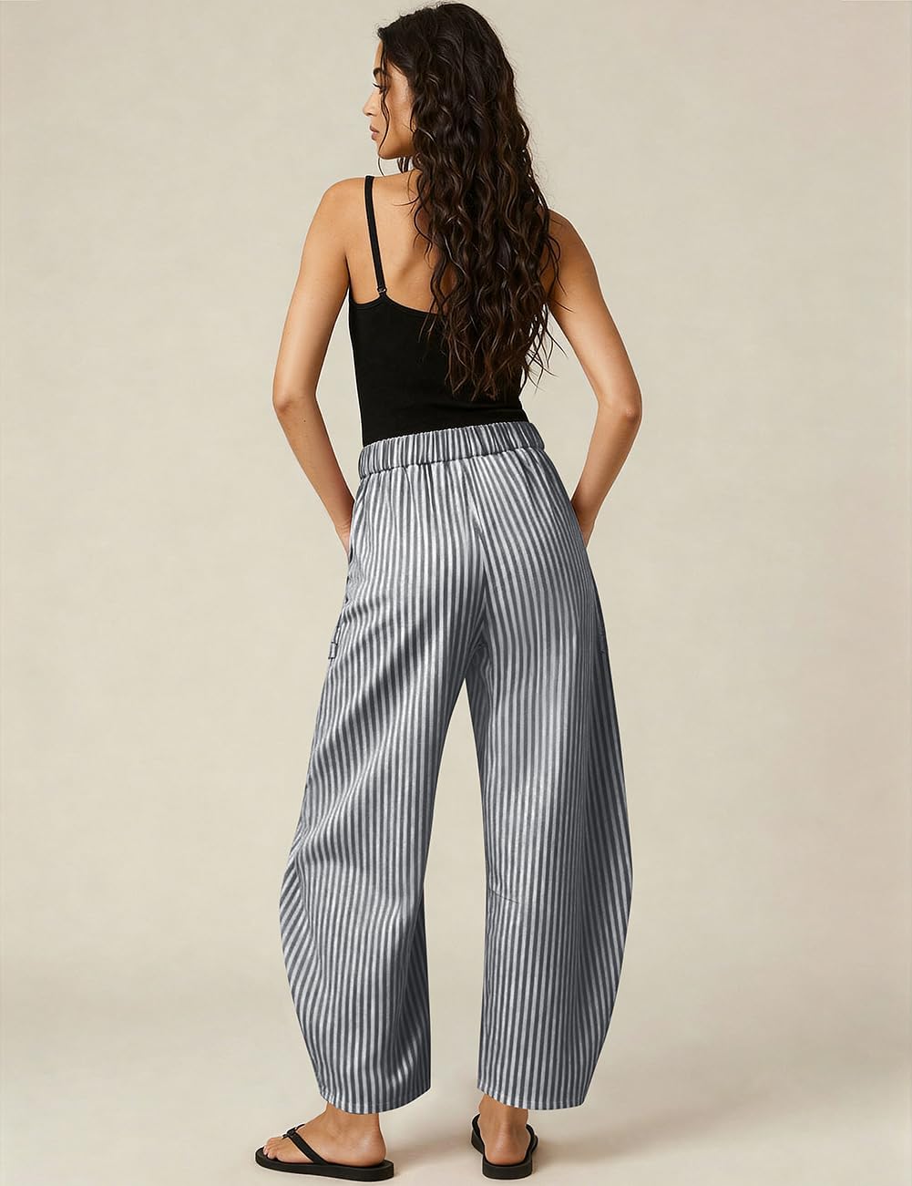 Detalle 2 de TARSE Women's Pants, Linen Blend