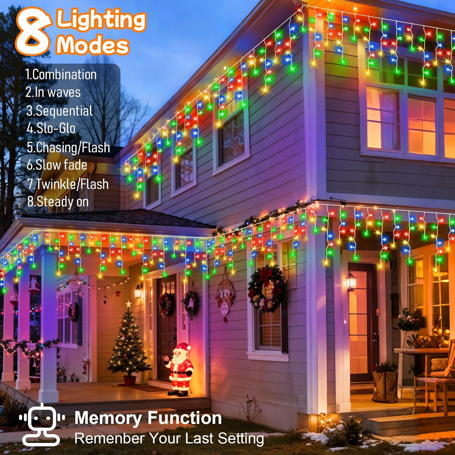 Detalle de cshare Icicle Lights Outdoor 20M 480 LEDs
