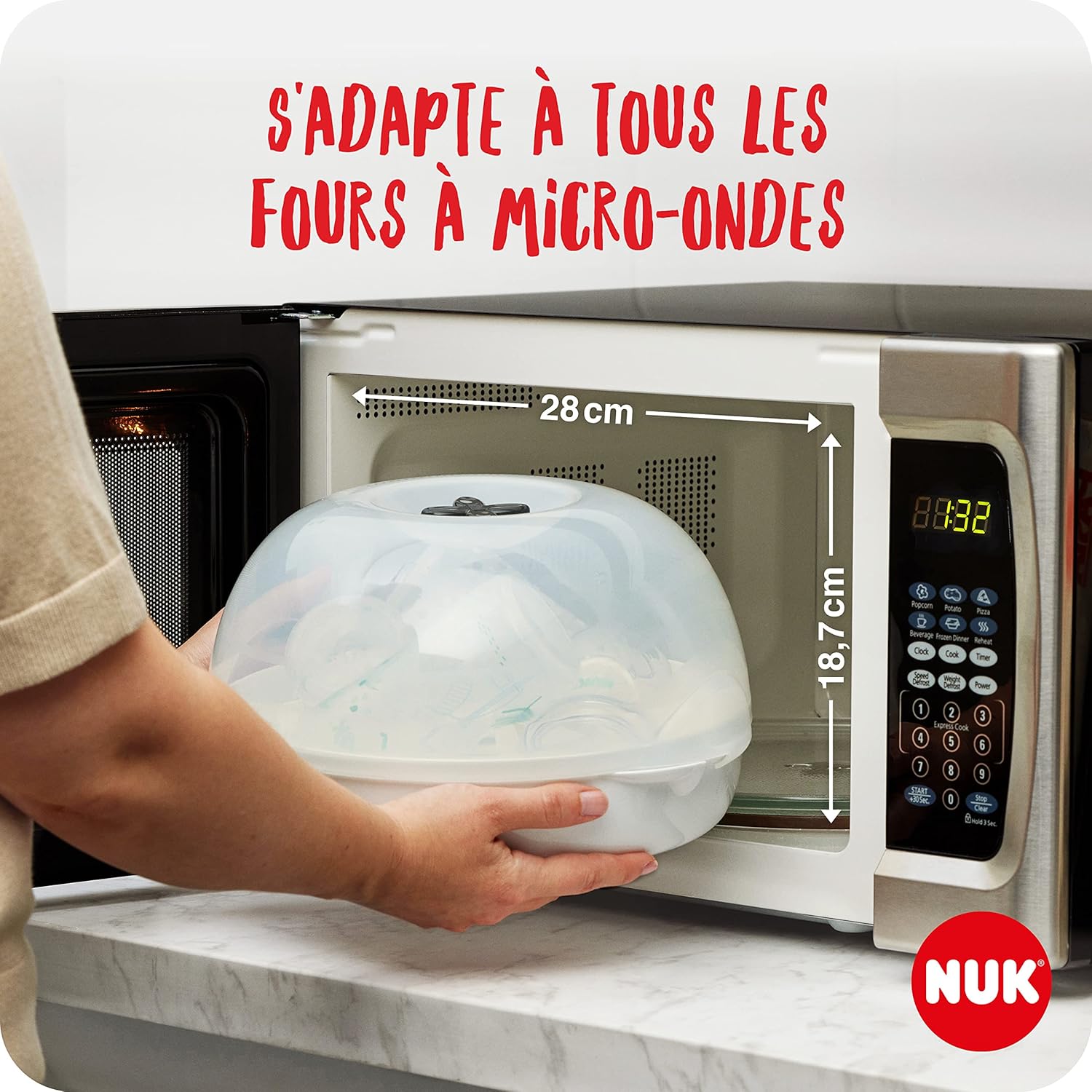 Detalle 2 de NUK Micro Express Plus stérilisateur micro-ondes 4 min