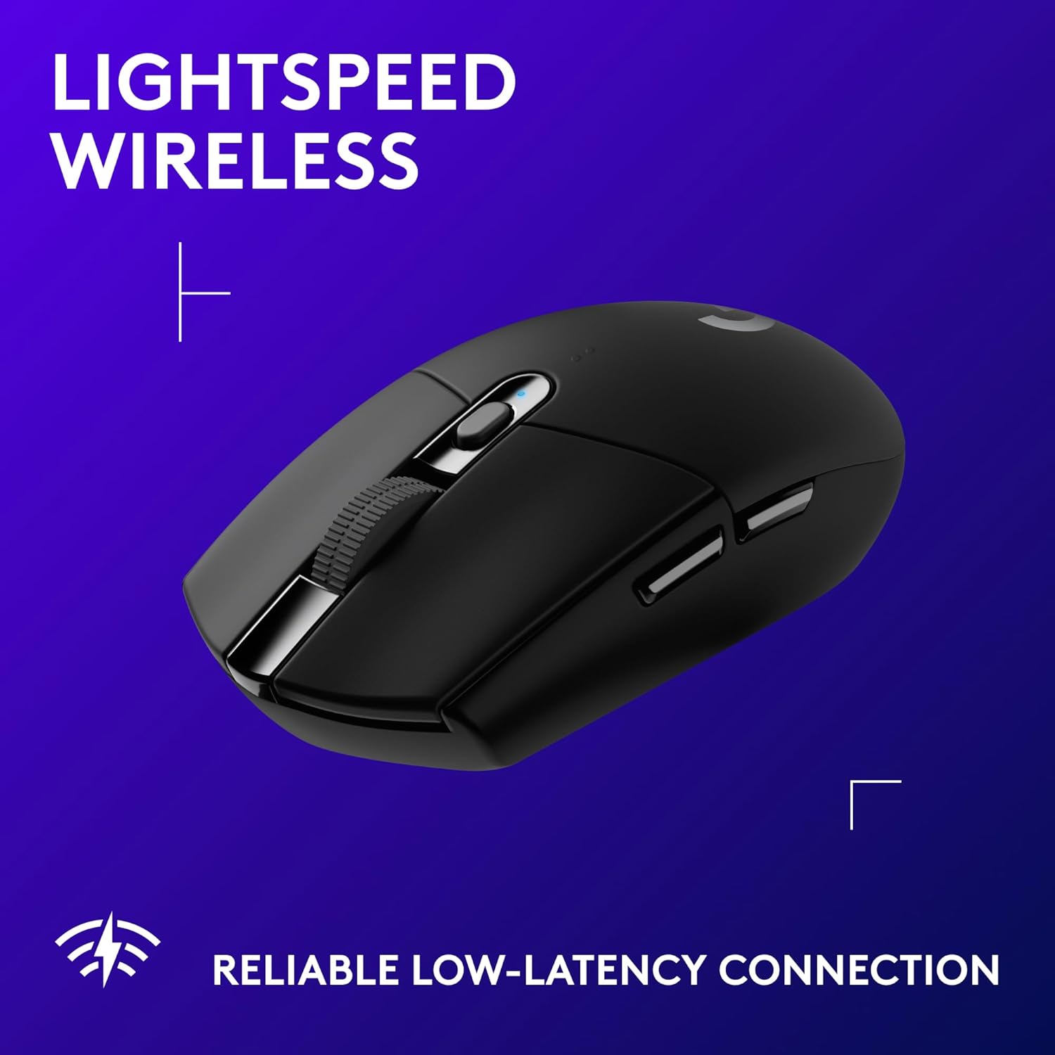 Detalle de Logitech G G305 LIGHTSPEED Wireless Gaming Mouse (HERO 12K Sensor, 12,000 DPI) – Black