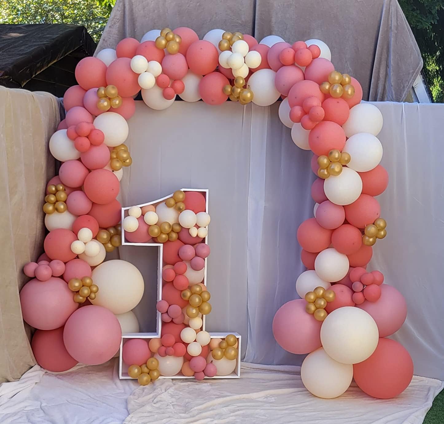 Thumbnail 5 de Dusty Pink Balloons 140pcs Retro Balloon Garland Arch Kit – Dusty Rose Latex Party Pack