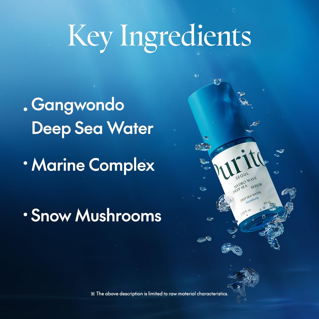 Detalle de PURITO Deep Sea Serum – Lightweight Hydration für alle Hauttypen, 60 ml