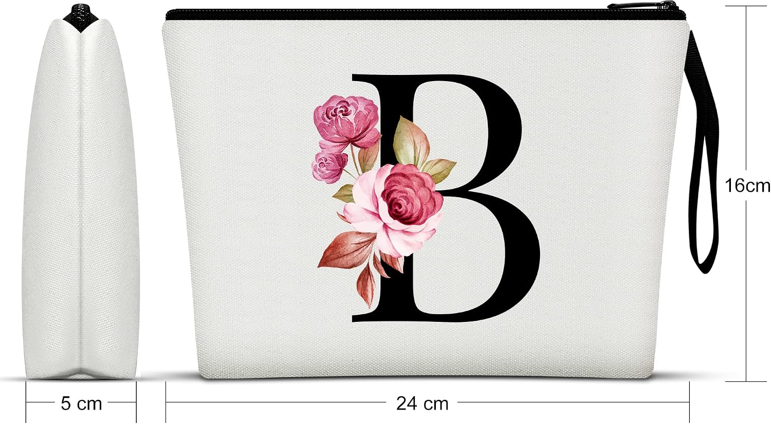 Thumbnail 1 de Vavabox Beauty case personalizzato dalla A alla Z con lettera iniziale e cuore: pochette cosmetici pieghevole