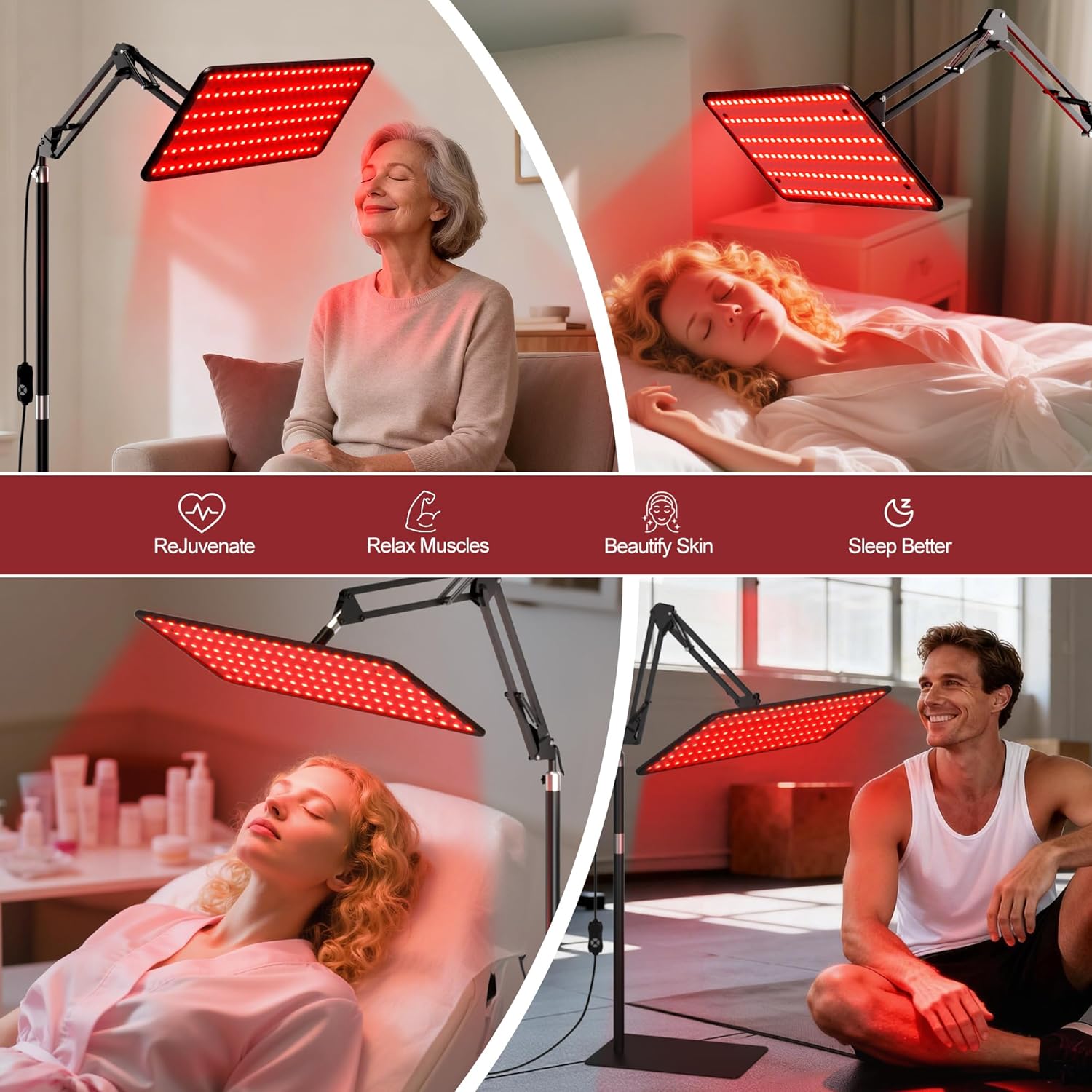 Detalle 1 de Infrared red light therapy lamp 660nm