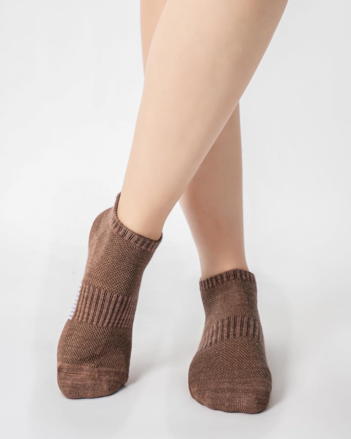 Detalle de inaWarm Bambus Sneaker Socken Damen – 6 Paar, atmungsaktive Kurzsocken im Geschenkset (Größen 35–38 & 39–42)