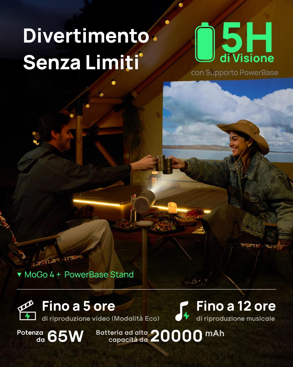 Detalle 2 de XGIMI MoGo 4 Proiettore portatile 450 lumen