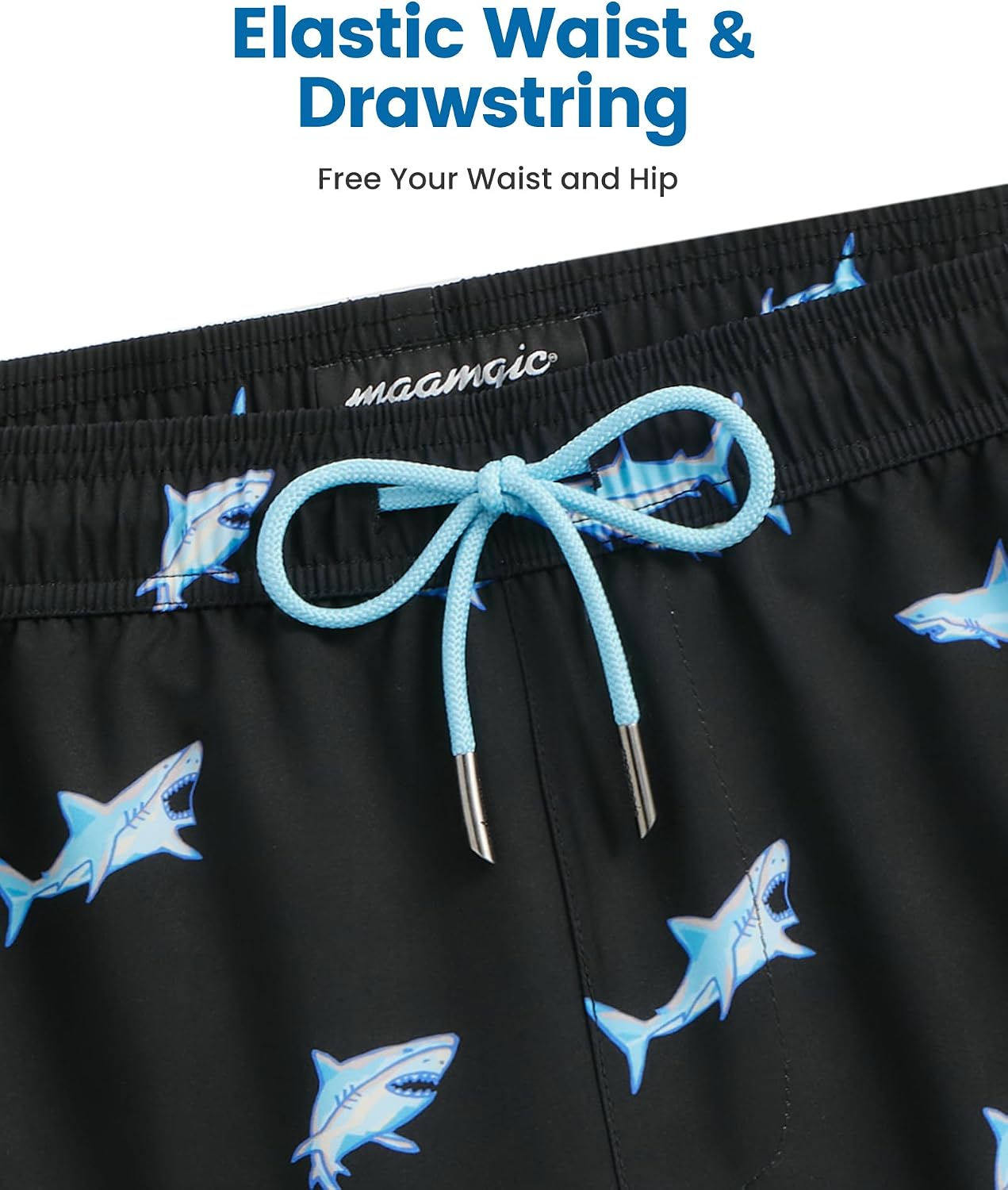 Detalle de maamgic Men's Swim Trunks, 5-Inch