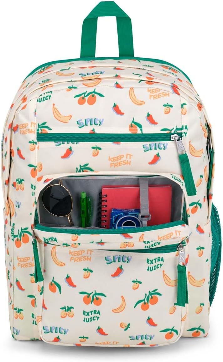 Thumbnail 4 de JANSPORT Big Student: Zaino capiente con scomparto per notebook 15 pollici, multicolore Five A Day Cream