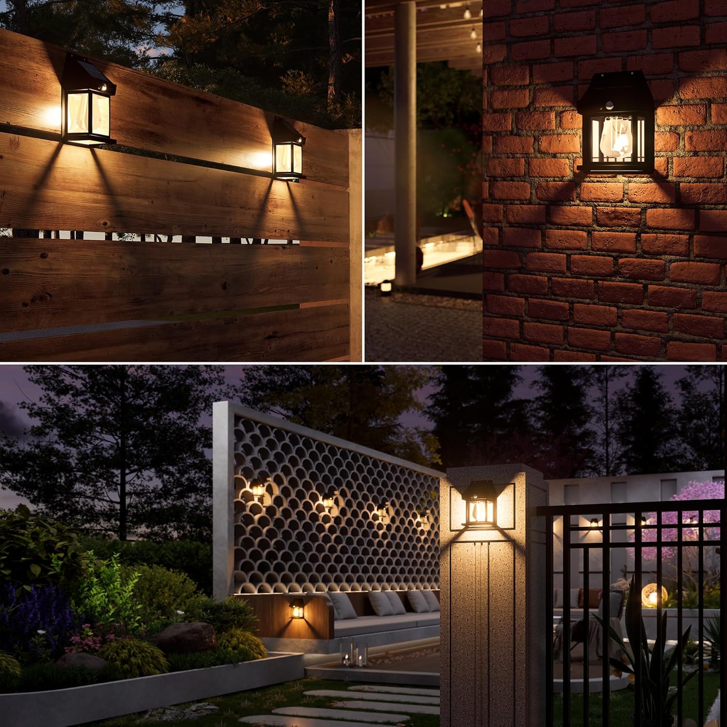 Thumbnail 6 de Flacchi Solar Lights Outdoor (4 Pack) – Waterproof Wall Lights with Motion Sensor
