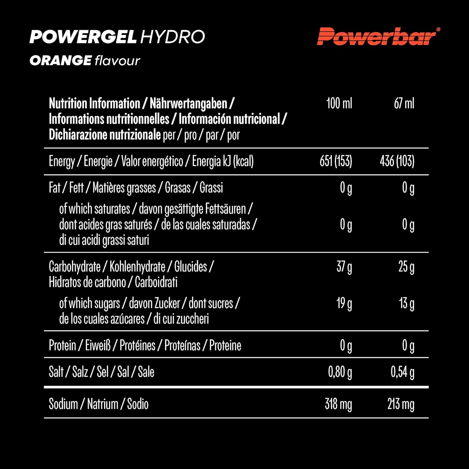 Thumbnail 5 de PowerBar PowerGel Hydro Orange 24x67ml gel