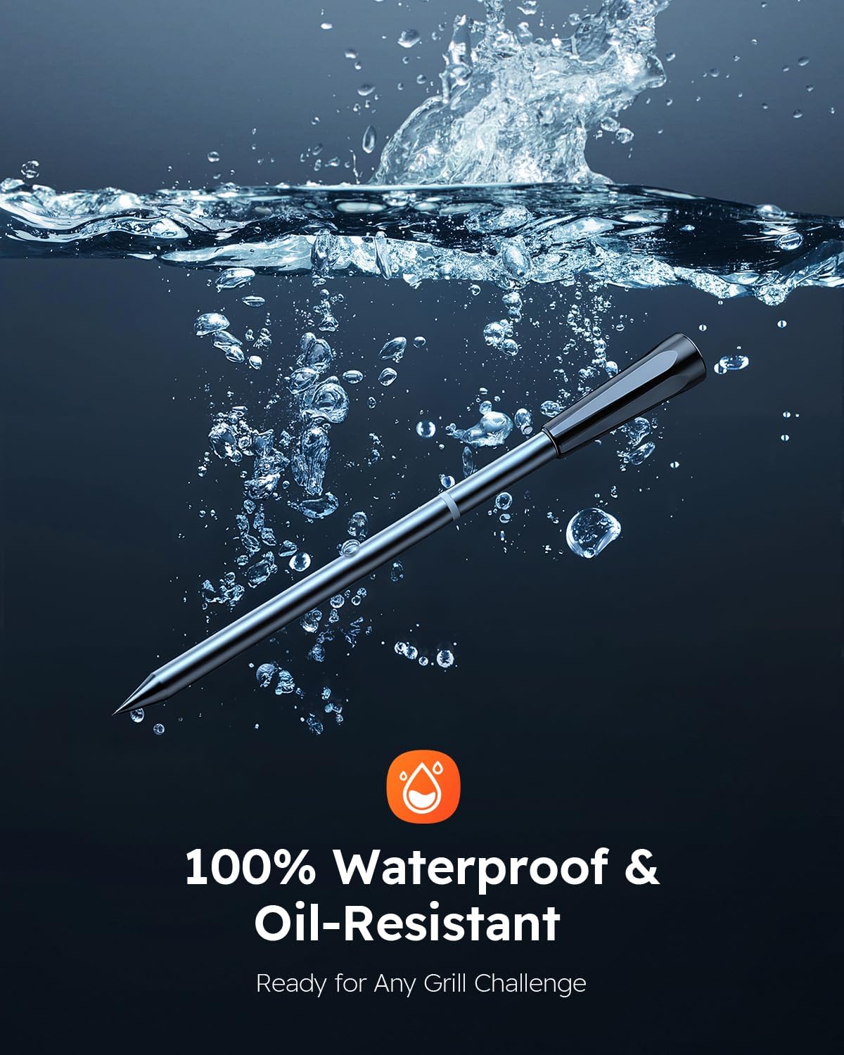 Detalle 2 de Smart Wireless Meat Thermometer with Ultra-Thin Probe
