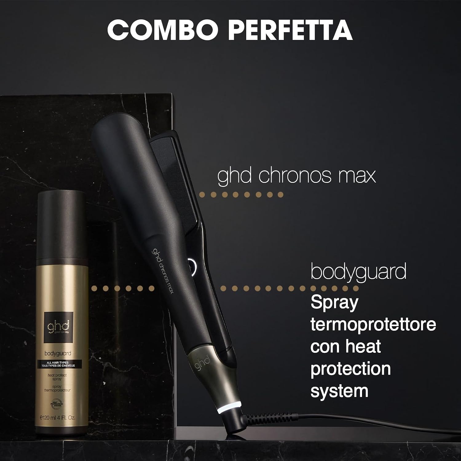 Thumbnail 5 de ghd Chronos Max: Piastra capelli professionale a lamelle larghe per styling rapido e protezione dal calore