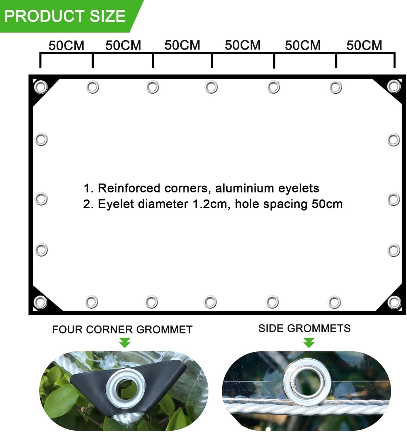 Thumbnail 1 de Bâche transparente protection extérieure 2×3 m