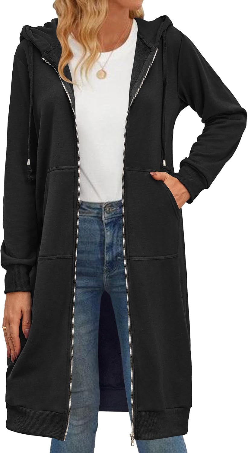 Detalle 2 de Zeagoo Zip Up Hoodie Jacket, Oversized Fleece