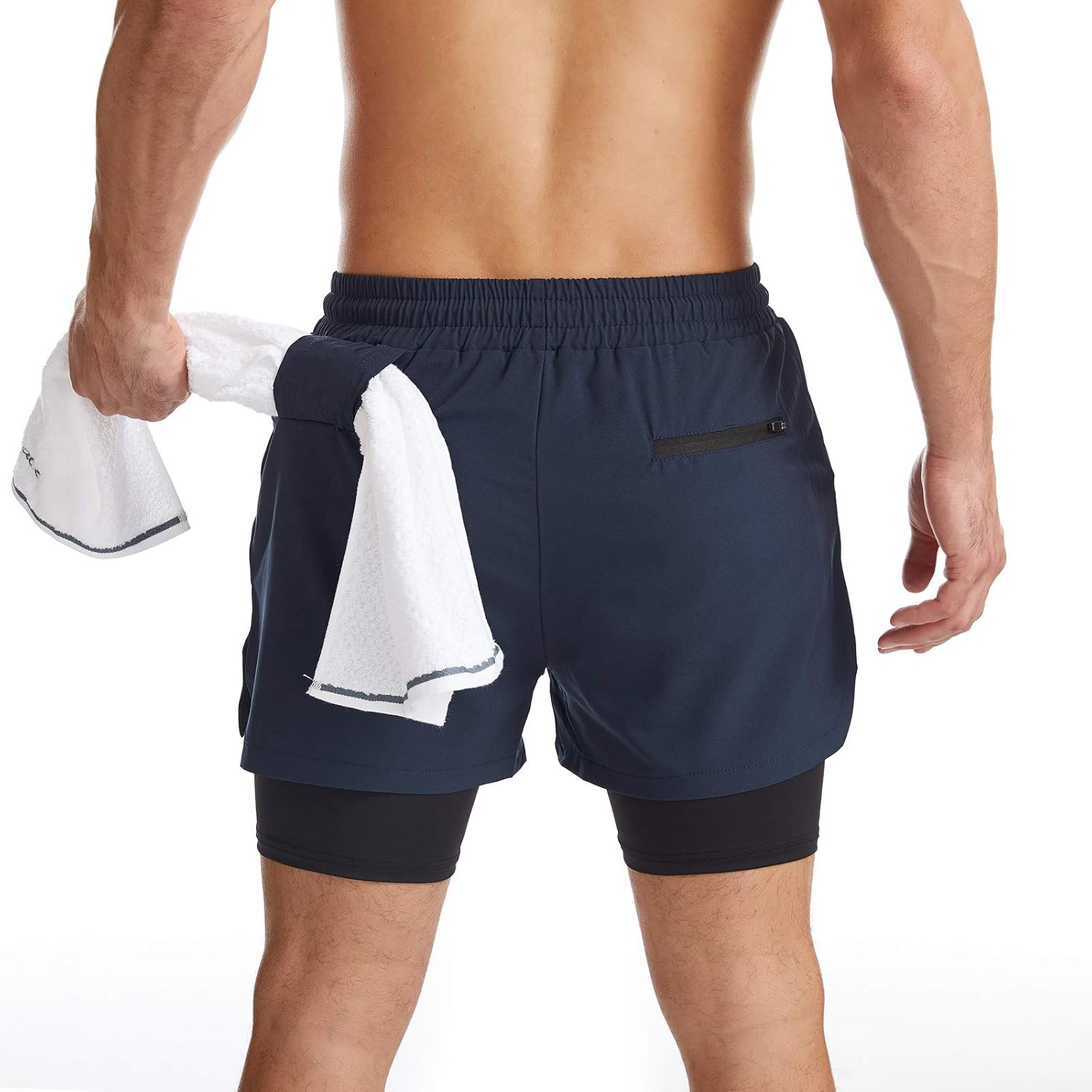 Thumbnail 2 de Danfiki men’s running shorts with 2 in 1