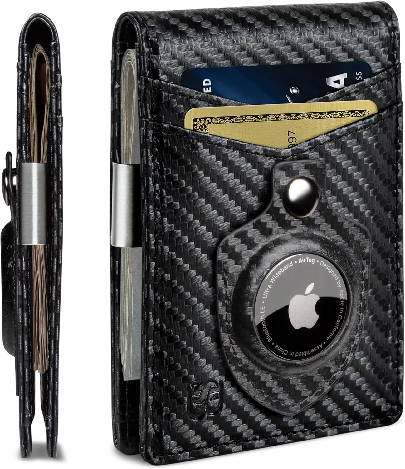 Thumbnail 6 de SERMAN BRANDS Money Clip Wallet, Full-Grain Leather
