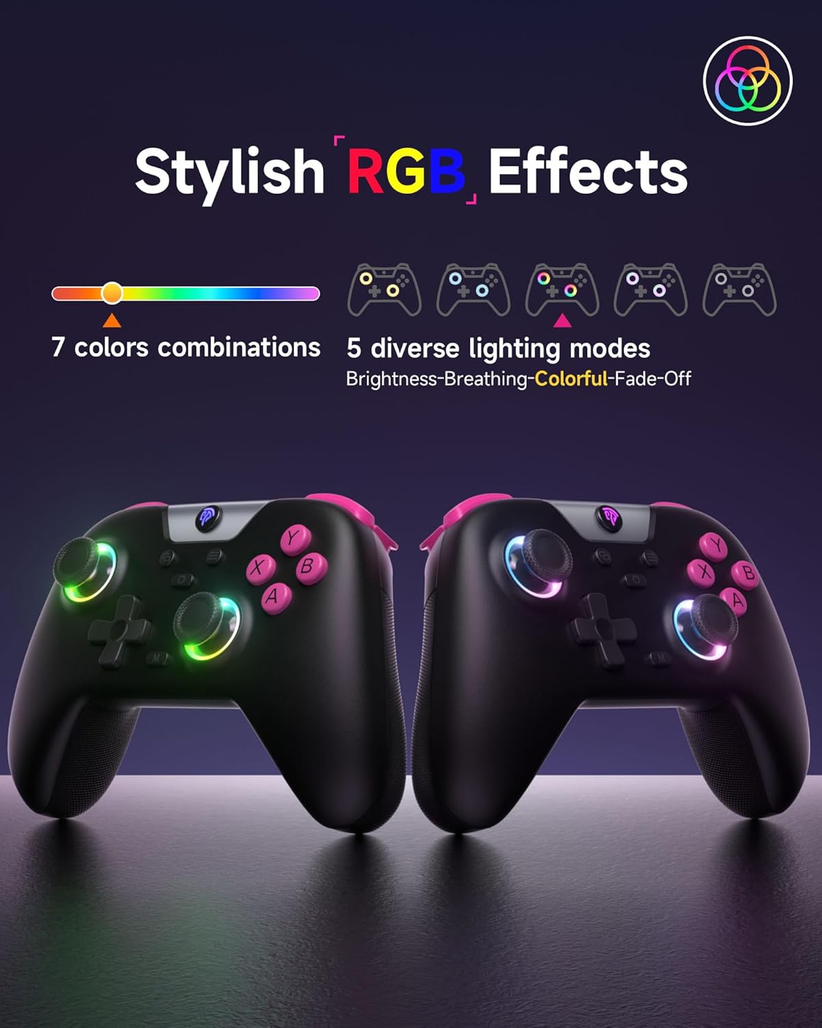 Thumbnail 2 de EasySMX X05 2.4g Wireless Gaming Controller for PC, Steam, iPhone, Android, and Switch