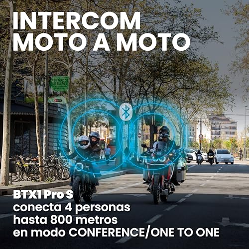 Detalle 2 de Midland BTX1 Pro S Twin intercomunicador moto 23 h de batería