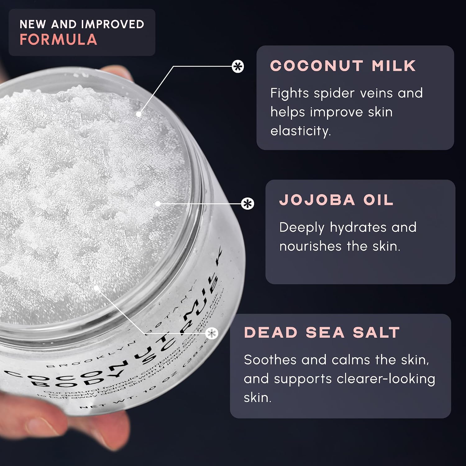 Thumbnail 6 de Brooklyn Botany BBCBS Coconut Milk Body Scrub, 10 oz Salt Exfoliator