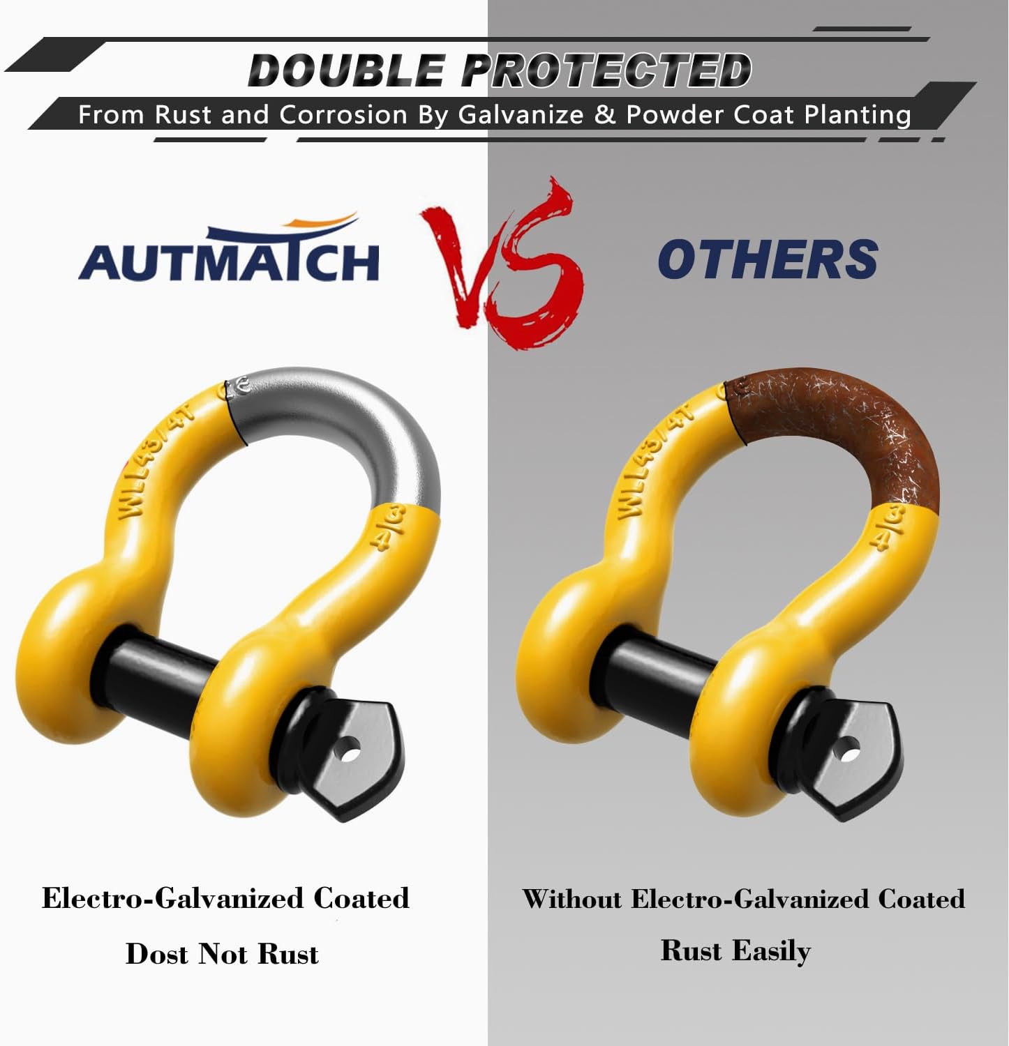 Thumbnail 4 de AUTMATCH D Ring Shackle 3/4" 10471 lb capacity