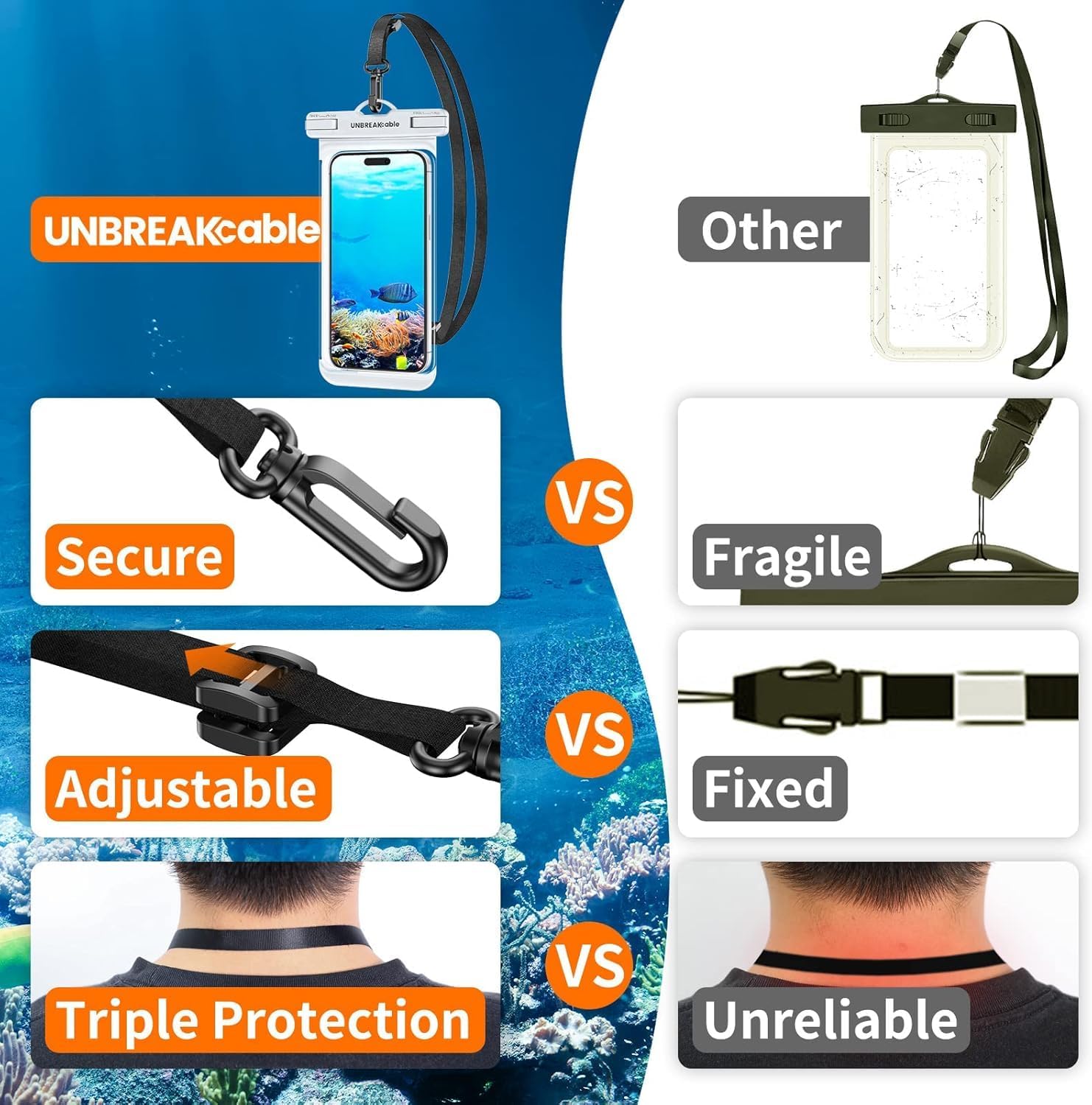 Thumbnail 6 de UNBREAKcable Waterproof Phone Pouch 7"