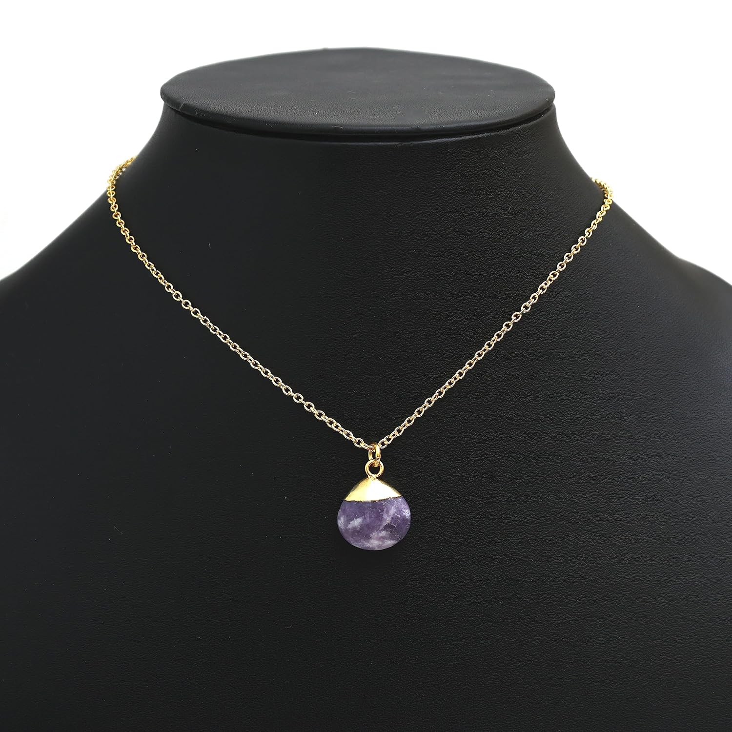 Thumbnail 4 de Gempires Purple Lepidolite Necklace Pear Pendant