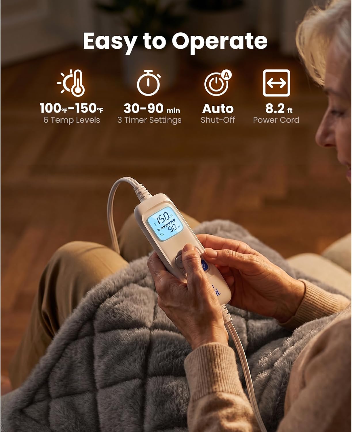 Thumbnail 4 de BOB AND BRAD TheraHeat SW-GH1021B Weighted Far-Infrared Heating Pad