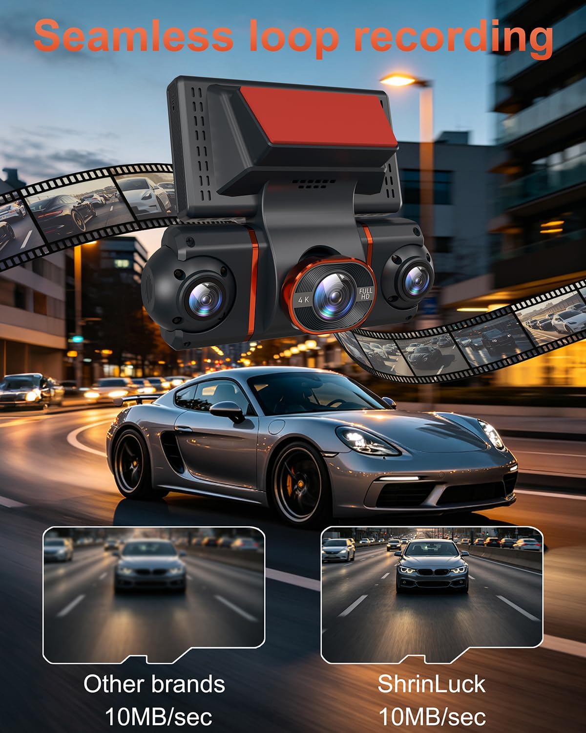 Thumbnail 6 de 4-channel dash cam with 4K front recording
