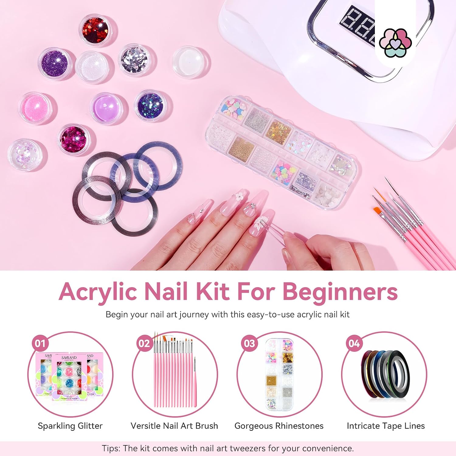 Thumbnail 6 de Saviland Acrylic Nail Kit for Beginners 180W