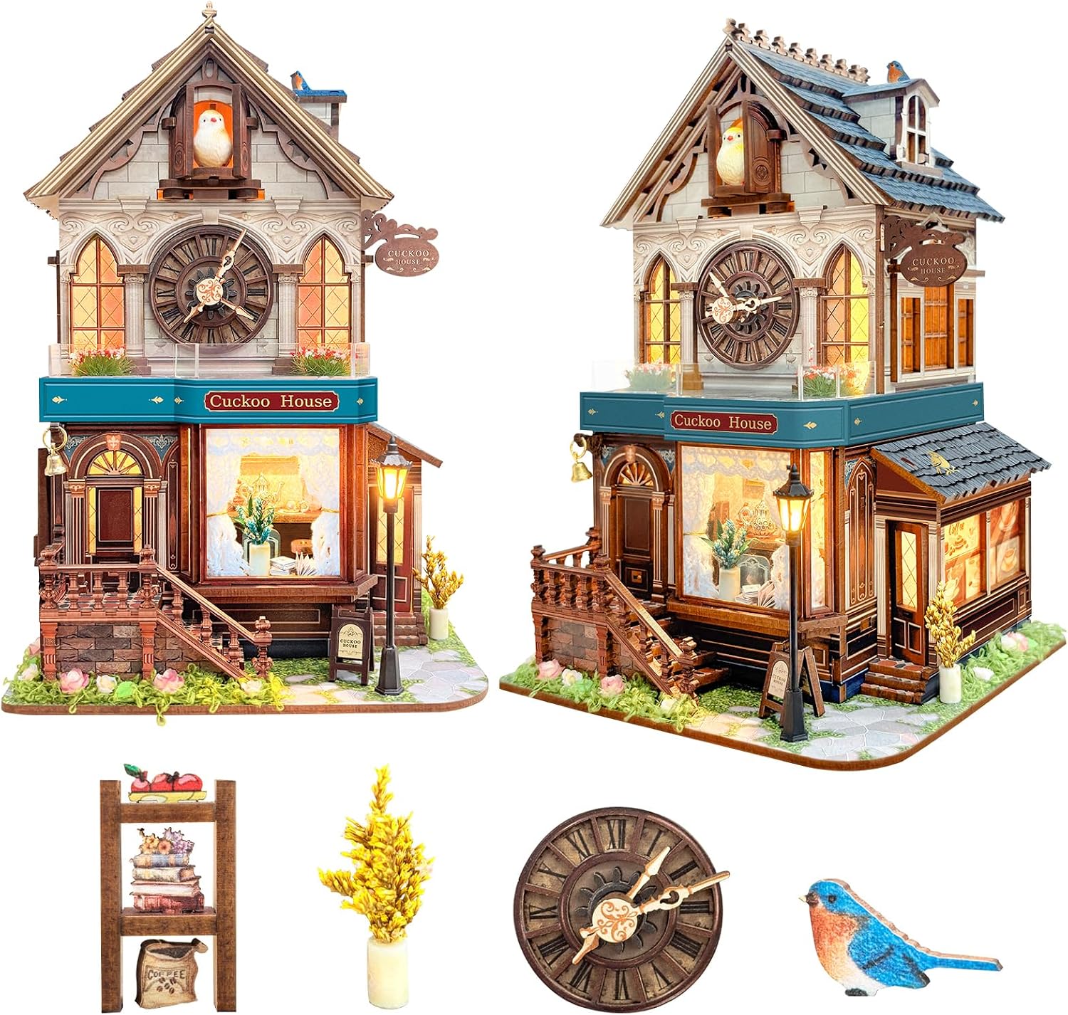 Thumbnail 6 de Spilay Miniatur Haus „Zeit-Studio“ DIY Miniature House mit LED-Licht (Bastelset im Maßstab 1:24)