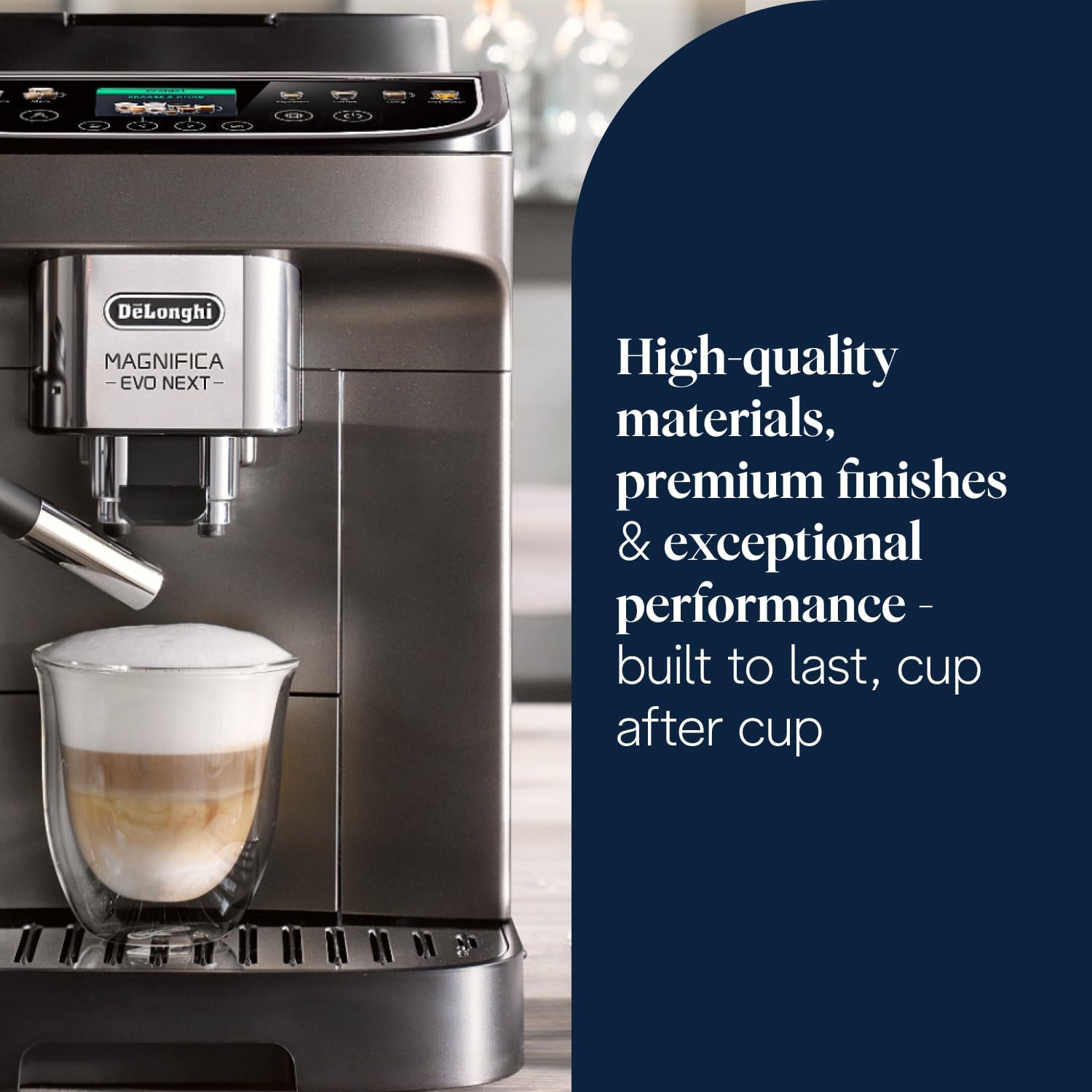 Detalle 2 de De'Longhi Magnifica Evo Next ECAM312.80.TB 19-bar bean-to-cup coffee machine