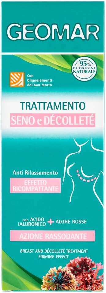 Detalle 2 de GEOMAR Trattamento Seno e Décolleté con Acido Ialuronico e Olio di Mandorla, DERMOCEA® – 150 ml