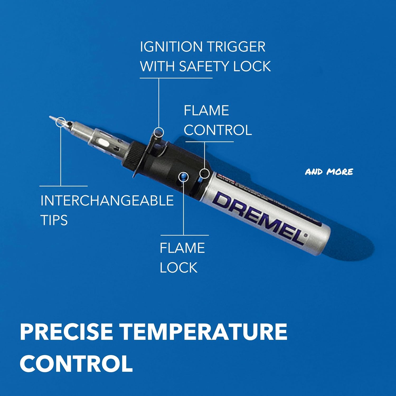 Thumbnail 1 de Dremel Versatip 2000 Cordless Soldering Iron – 7-Tip Butane Gas Kit