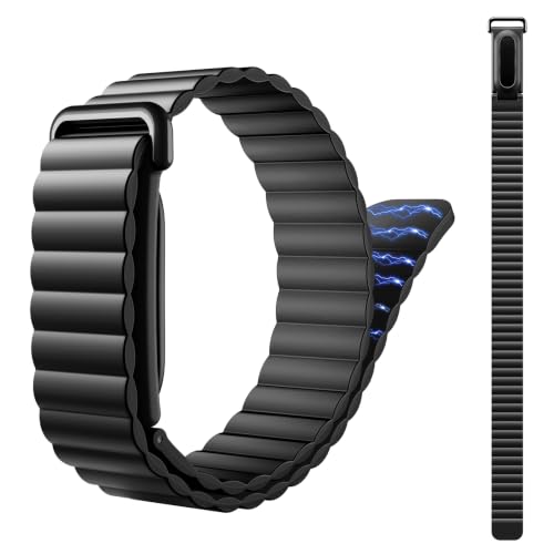 Detalle de TiMOVO Sport: Correa Magnética de Silicona para Fitbit Air, comodidad y ajuste diario
