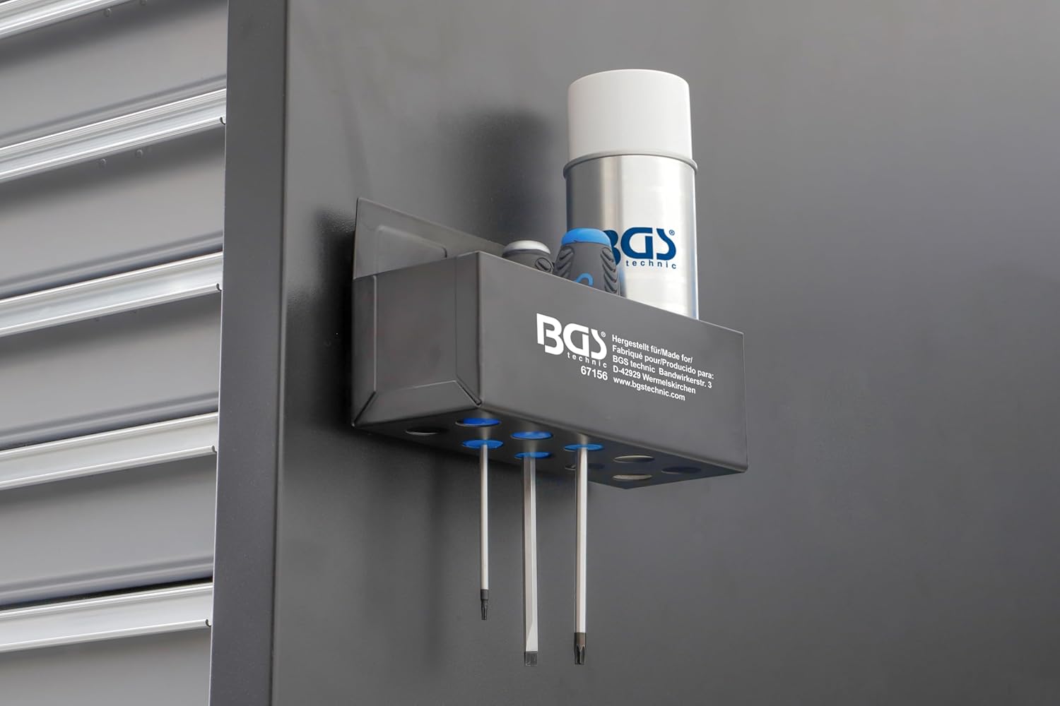 Detalle 1 de BGS 67156 Magnetic Can Storage Tray 210 mm