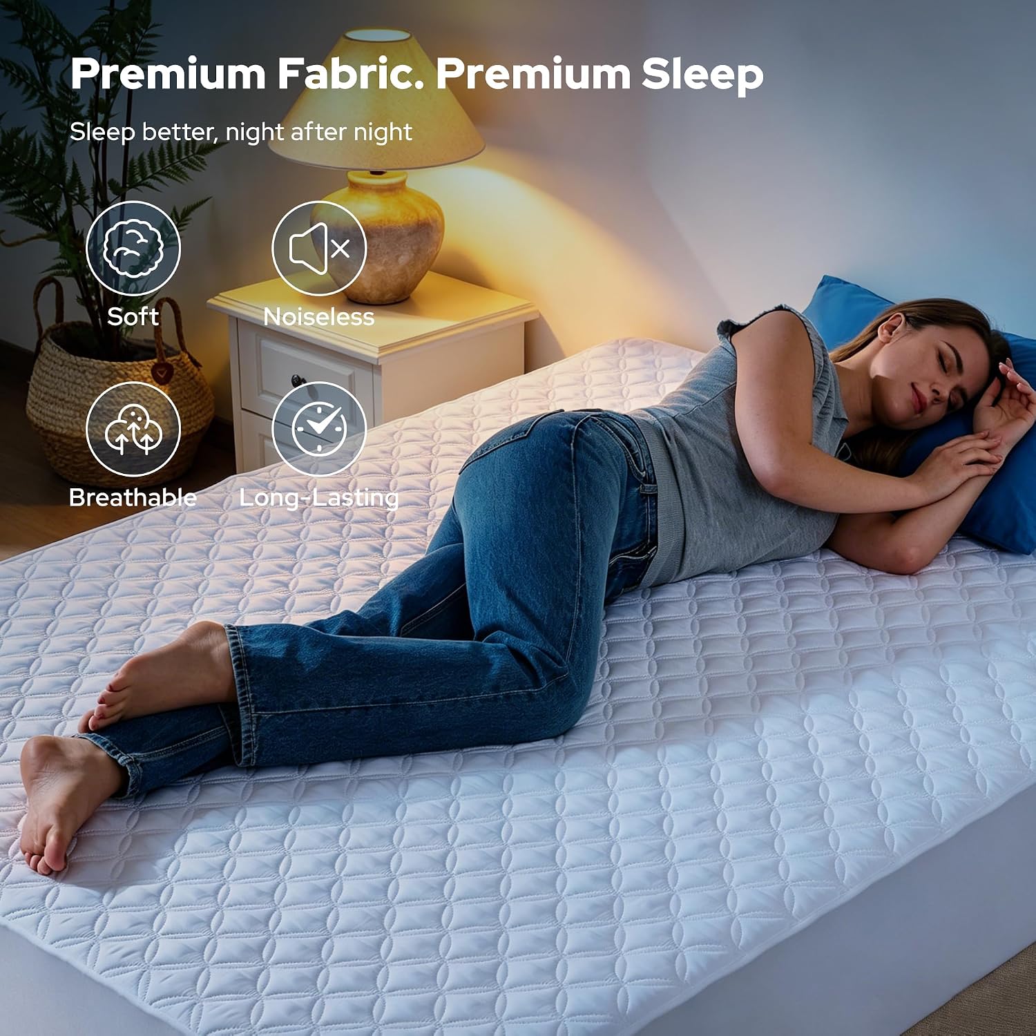 Thumbnail 4 de BEDLORE Single Mattress Protector Waterproof with Upgraded TPU Layer