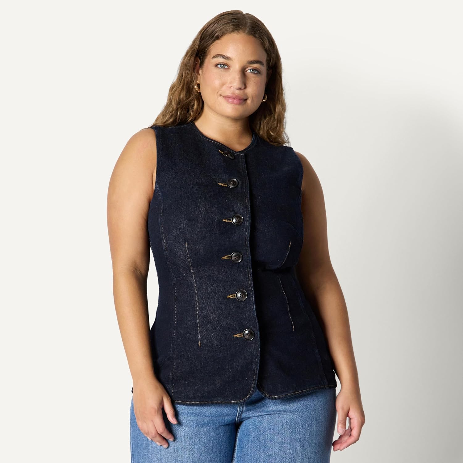 Thumbnail 5 de Amazon Essentials Demi's Pick Denim Button Vest for Women