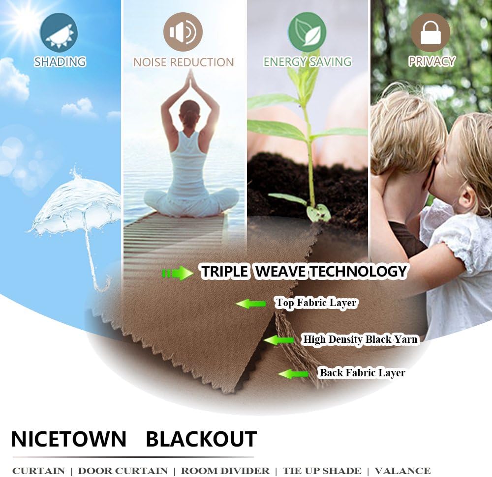 Thumbnail 5 de NICETOWN Outdoor Divider Curtain 100×84